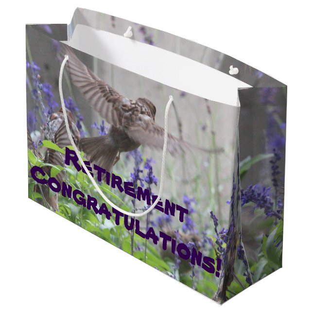 Grande Bolsa de regalo de jubilación (Angulo reverso)