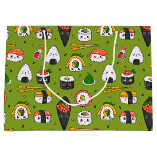 Grande Bolsa de regalo de Kawaii Sushi