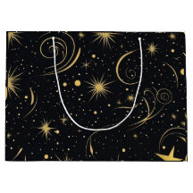Bolsa de regalo de la estrella dorada
