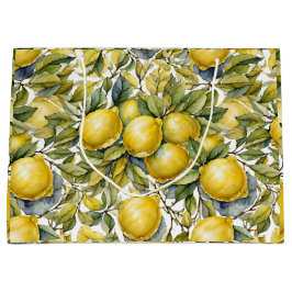 Grande bolsa de regalo de limón