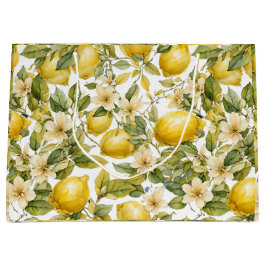 Grande bolsa de regalo de limón increíble