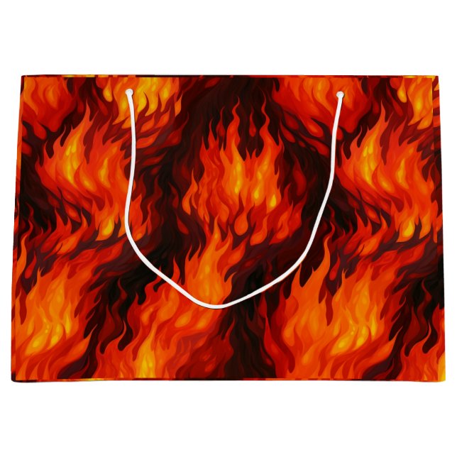 Grande Bolsa de regalo de llama de fuego (Anverso)