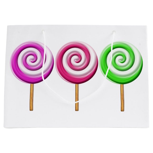 Grande Bolsa de regalo de Lollipops girada (Anverso)