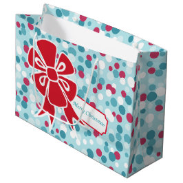 Grande Bolsa de regalo de los navidades Red Bow