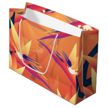 Bolsa de regalo de Luau Sunset Luau, ave de paraís