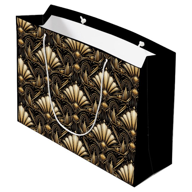 Grande Bolsa de regalo de lujo Architectural Art Deco | N (Angulo reverso)