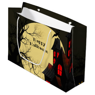 Grande Bolsa de regalo de luna llena de la casa perseguid