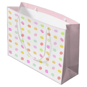 Grande Bolsa de regalo de Macaron rosa