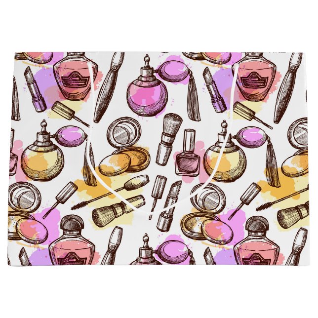 Grande Bolsa de regalo de Maquillaje Perfume Belleza (Anverso)