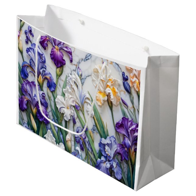 Grande Bolsa de regalo de mármol de Iris (Angulo Anverso)