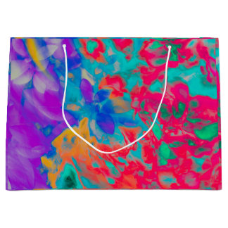 Grande Bolsa de Regalo de Movimientos de Flores