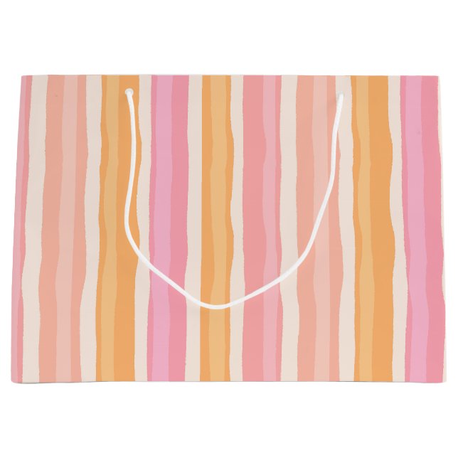 Grande Bolsa de regalo de naranja al atardecer (Anverso)