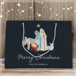 Grande Bolsa de regalo de Nativity Manger