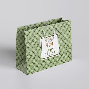 Grande Bolsa de regalo de Navidad Chic Tierra Pastel Míni