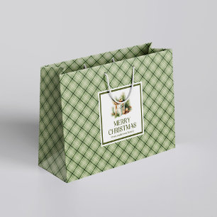 Grande Bolsa de regalo de Navidad Chic Tonos Neutros Esti