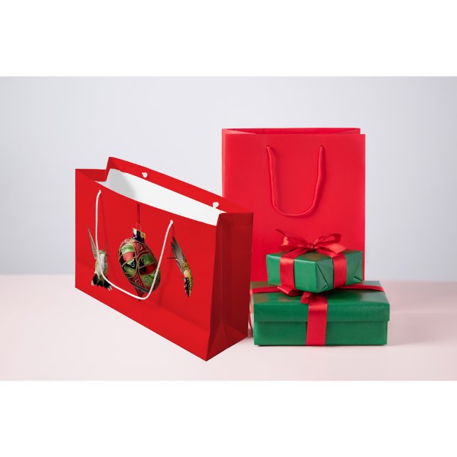 Grande Bolsa de regalo de Navidad de colibrí (Subido por el creador)