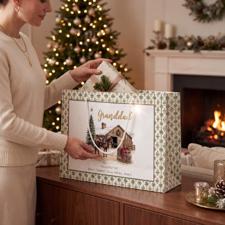 Grande Bolsa de regalo de Navidad de granero de caballo p