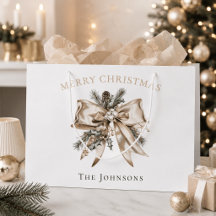 Bolsa de regalo de Navidad personalizada elegante