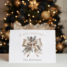Bolsa de regalo de Navidad personalizada elegante
