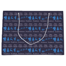 Bolsa de regalo de Navidad personalizada - Silueta
