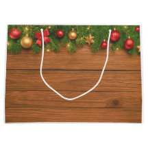 Bolsa de regalo de Navidad rústica – Fiesta person