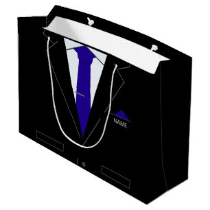 Grande Bolsa de regalo de negocio personalizada con nombr