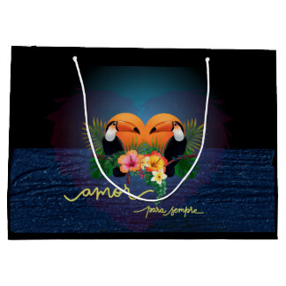 Grande Bolsa de regalo de Parot Tropics - Amor