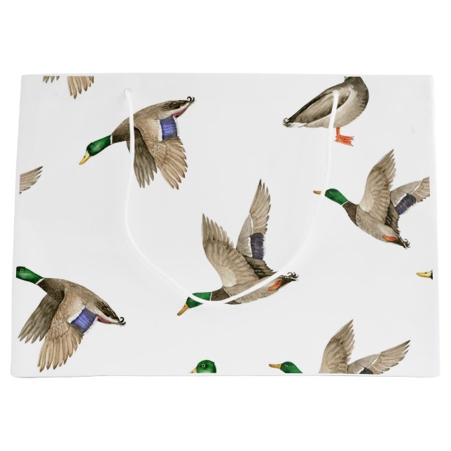Grande Bolsa de regalo de pato Mallard (Anverso)