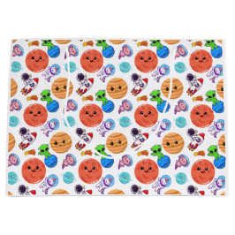 Grande Bolsa de regalo de patrón de espacio reducido