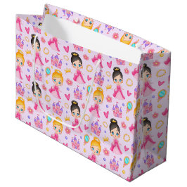 Grande Bolsa de regalo de pequeña princesa
