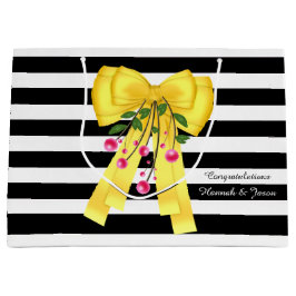 Grande Bolsa de regalo de Personalizado Big Yellow Bow