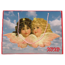 BOLSA DE REGALO DE personalizado DE DOS ÁNGELES XO
