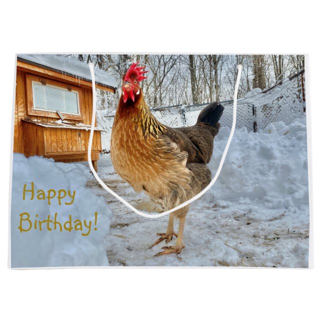 Grande Bolsa de regalo de pollo dignificada (Anverso)