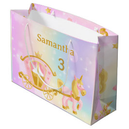 Grande Bolsa de regalo de Princesa Unicornio, Samantha 3e