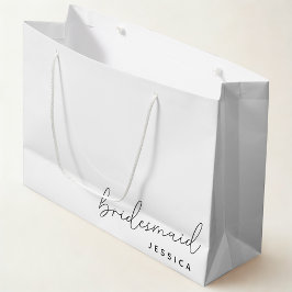 Grande Bolsa de regalo de propuesta de dama de honor con