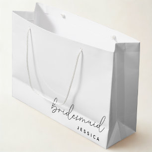Grande Bolsa de regalo de propuesta de dama de honor con