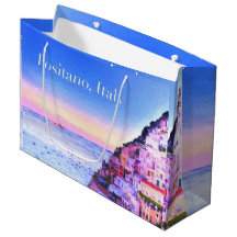 Bolsa de regalo de puesta de sol de Positano, Ital