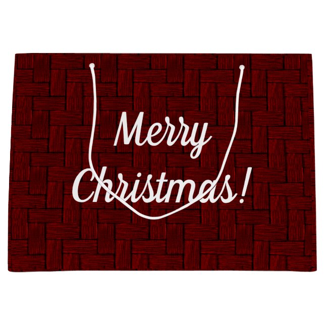 Grande Bolsa de regalo de Ruby navideño (Anverso)