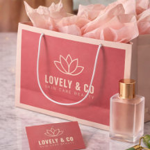 Bolsa de regalo de salón de belleza minimalista ro
