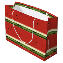 Grande Bolsa de regalo de sandía de color rojo brillante