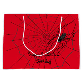 Grande Bolsa de regalo de Spider Halloween, personalizar