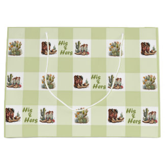 Grande Bolsa de regalo de su bebé y su vaca Boots