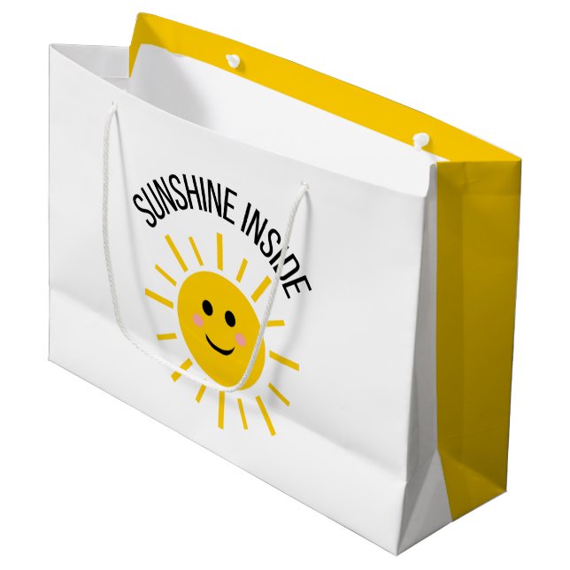 Grande Bolsa de regalo de Sunshine Inside (Angulo Anverso)
