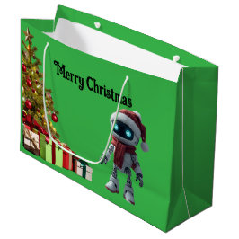 Grande Bolsa de regalo de tecnología navideña de robot li