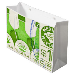 Grande Bolsa de regalo de Tequila Cactus mexicana