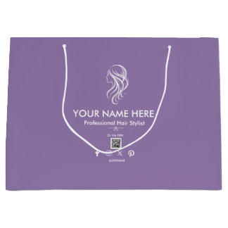 Grande Bolsa de regalo de tijeras de estilista de cabello