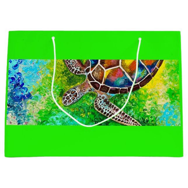 Grande Bolsa de regalo de tortuga (Anverso)