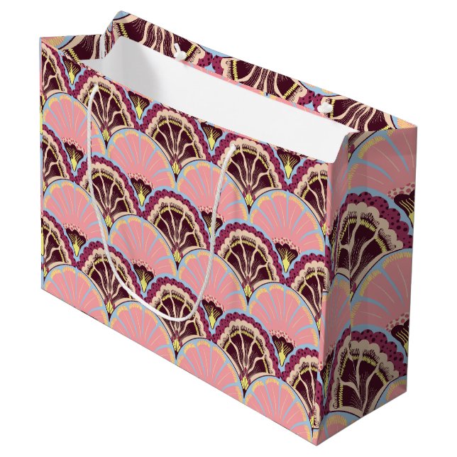 Grande Bolsa de regalo de vieira rosa (Angulo Anverso)