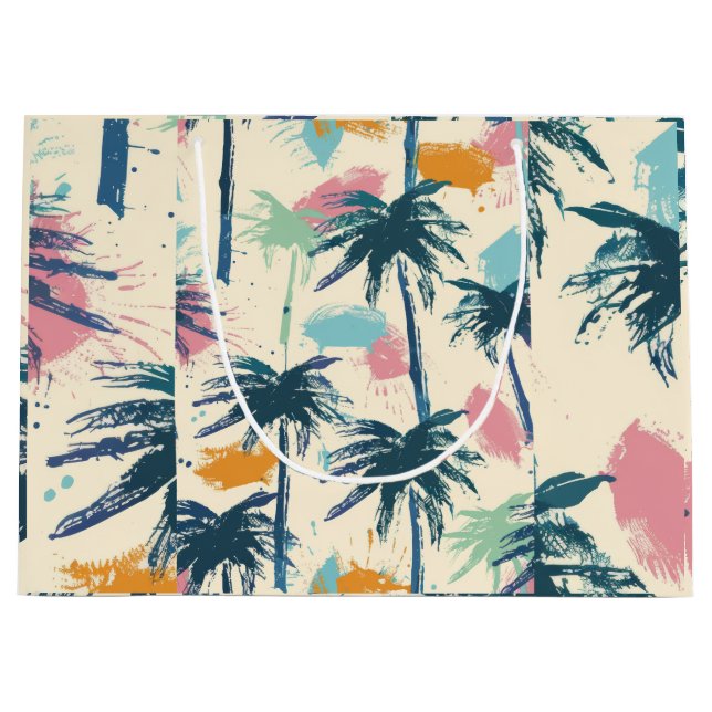 Grande Bolsa de regalo decorada con palma (Anverso)