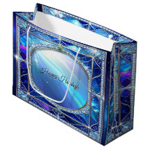 Bolsa de regalo decorativa azul